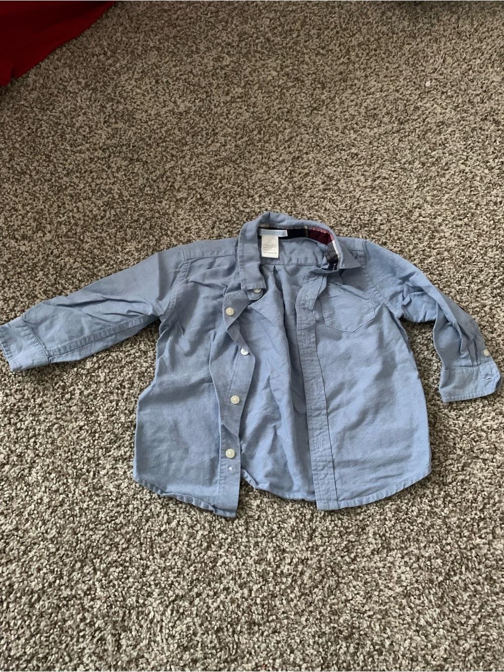 Janie and Jack Light Blue Button-Down Shirt for Kids